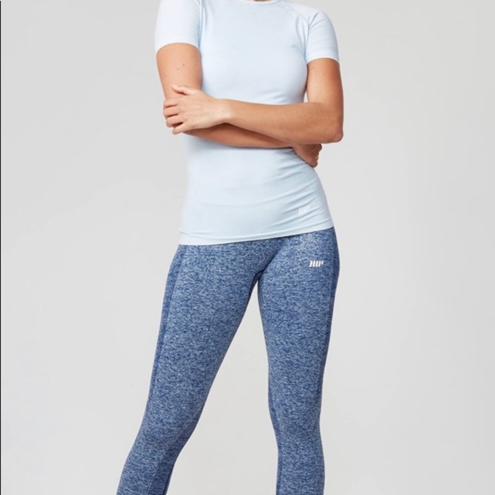 My protein Seamless Short Sleeve Baby Blue L